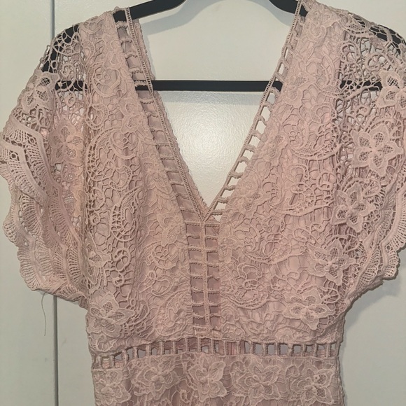 Pink Lace Romper - Picture 5 of 5